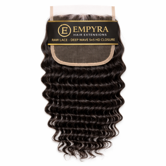 Empyra Raw Deep Wave 5x5 HD Closure